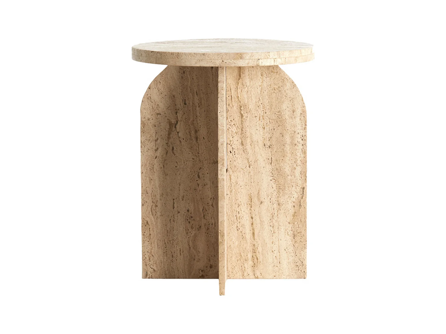 Table d'appoint OTINIA - Ø41x56cm - Marron