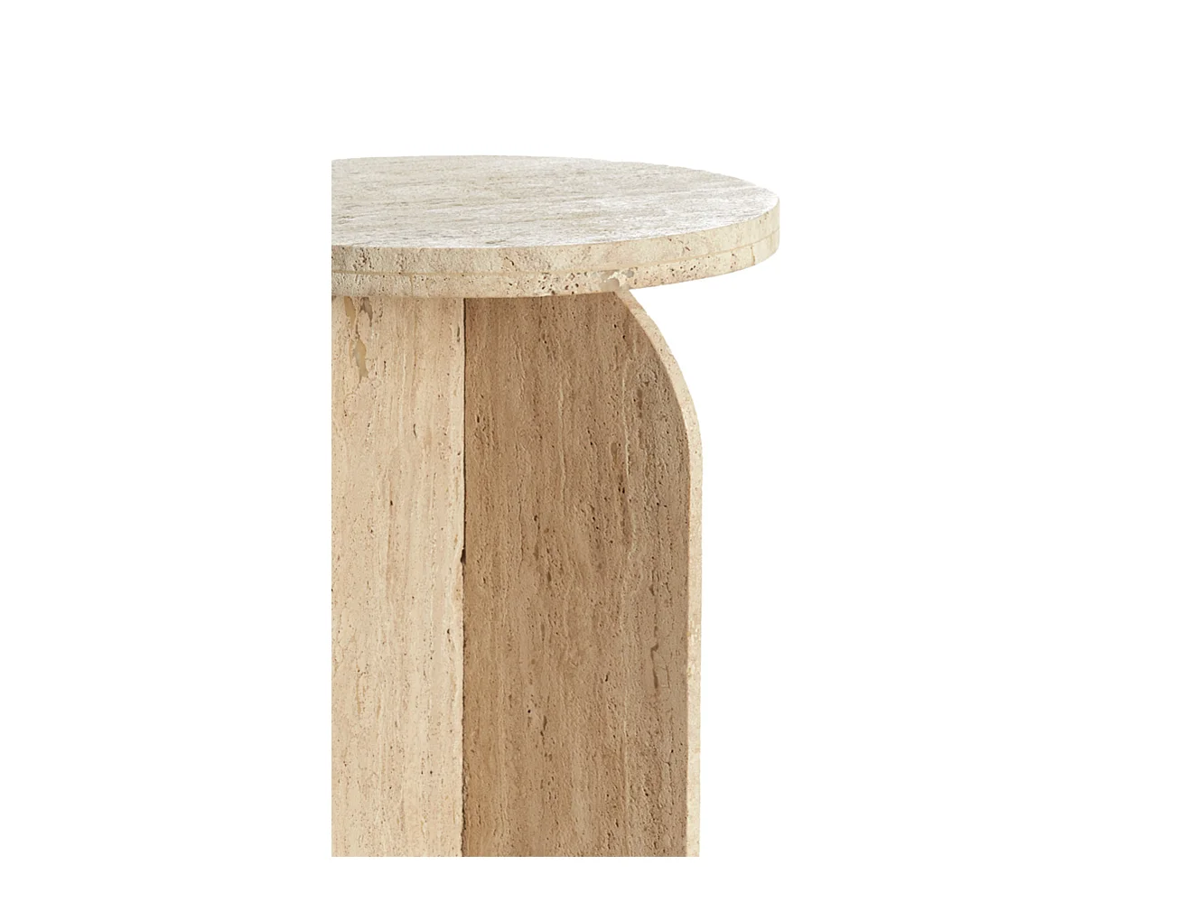 Table d'appoint OTINIA - Ø41x56cm - Marron