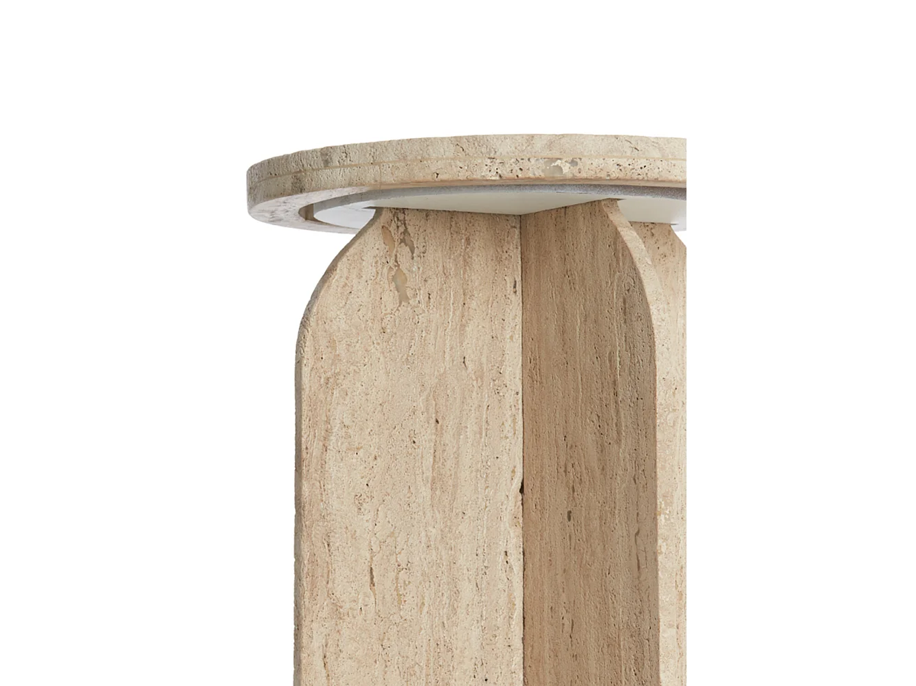 Table d'appoint OTINIA - Ø41x56cm - Marron