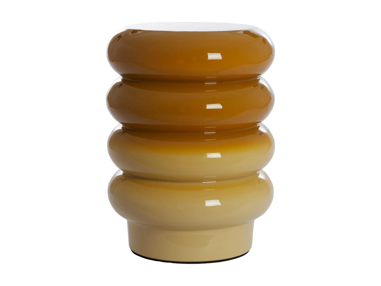 Table d'appoint MIROGI - Ø30x39cm - Jaune