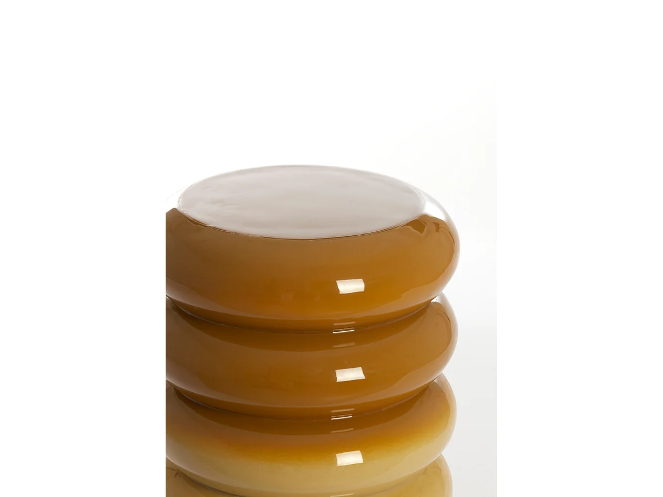 Table d'appoint MIROGI - Ø30x39cm - Jaune