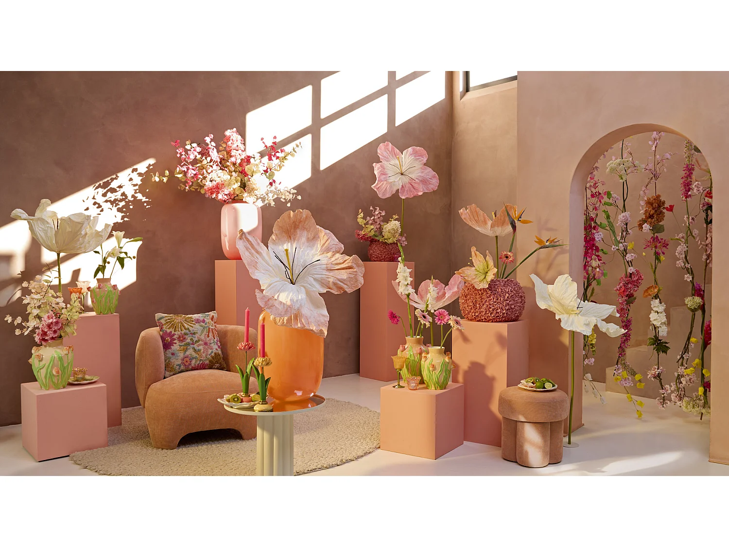 Table d'appoint ROSARIO - Ø51x50cm - Blanc