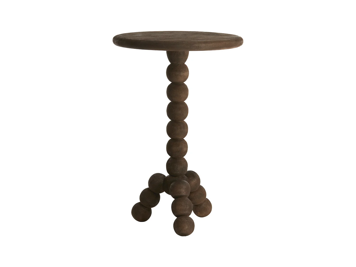 Table d'appoint VEGLIO - Ø35x54cm - Marron