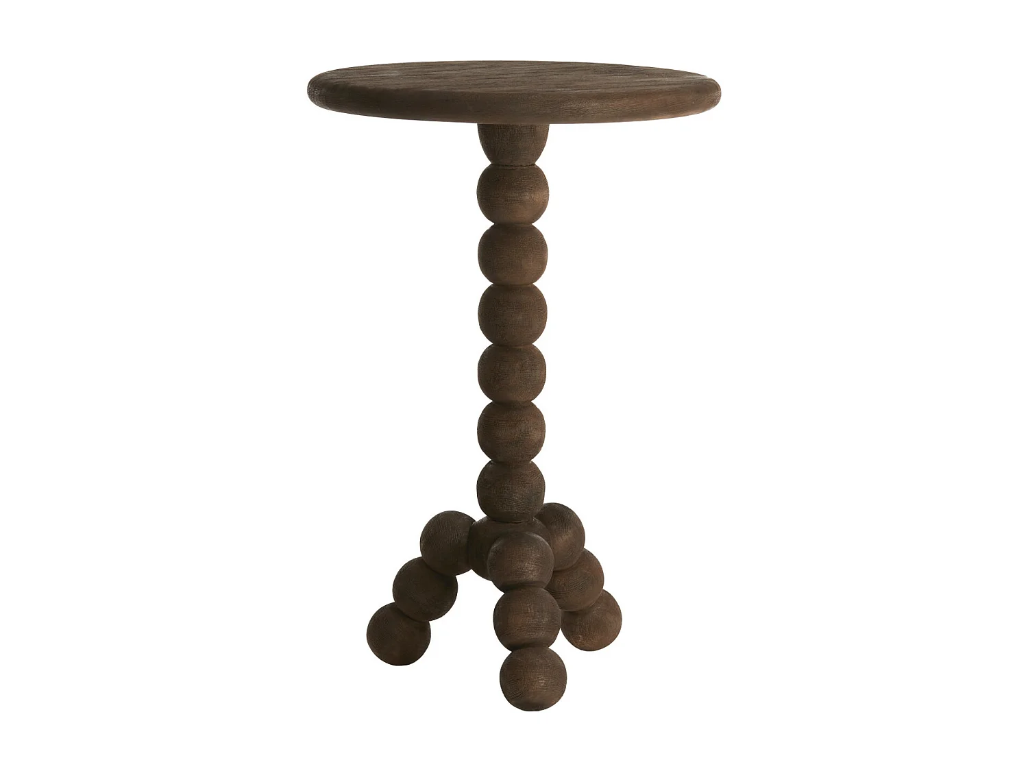 Table d'appoint VEGLIO - Ø35x54cm - Marron