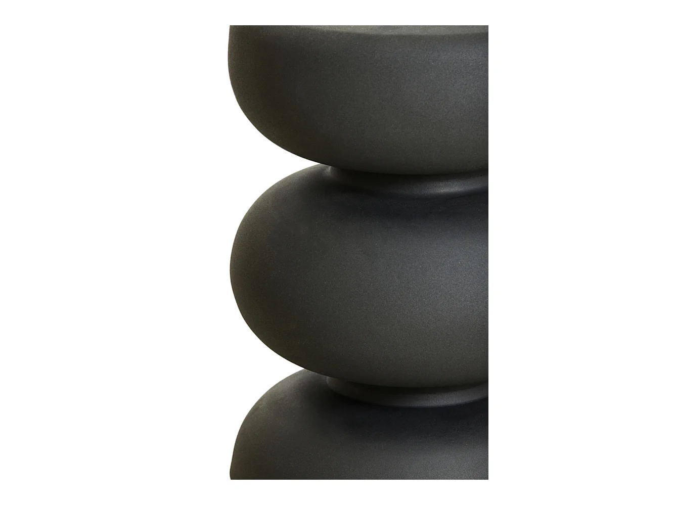 Table d'appoint KOBODO - Ø35x46cm - Noir