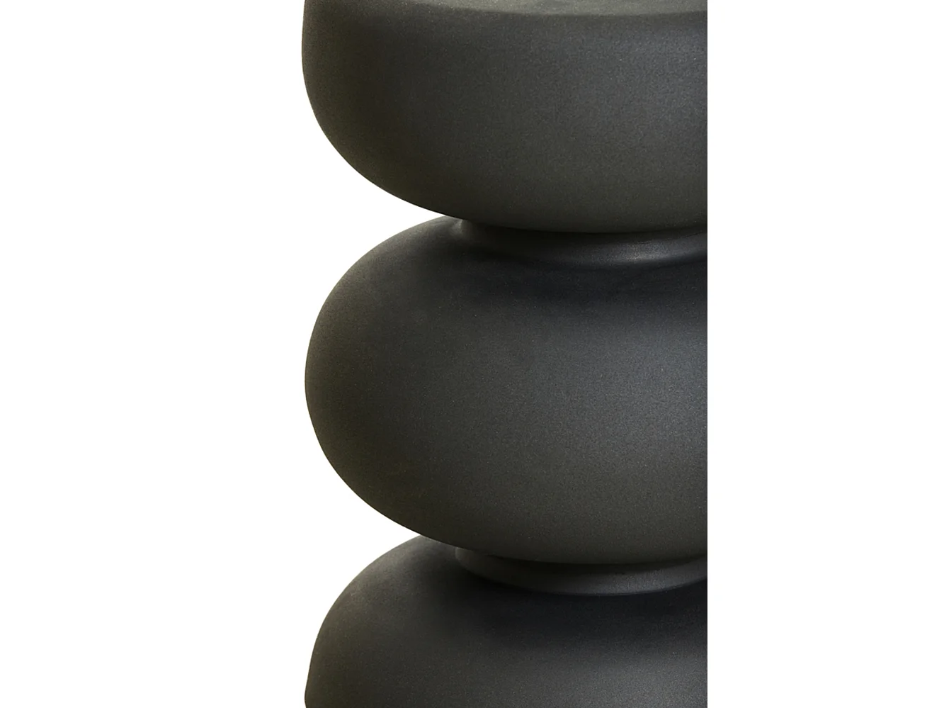 Table d'appoint KOBODO - Ø35x46cm - Noir