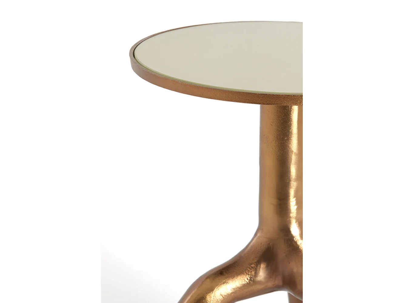 Table d'appoint MELLO - Ø40,5x53cm - Marron