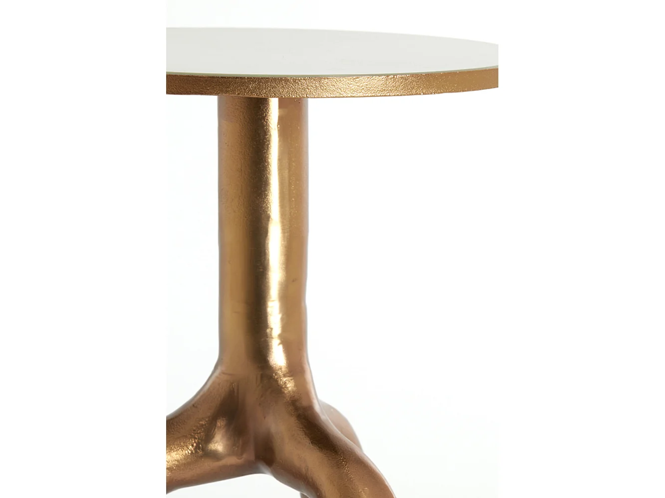 Table d'appoint MELLO - Ø40,5x53cm - Marron