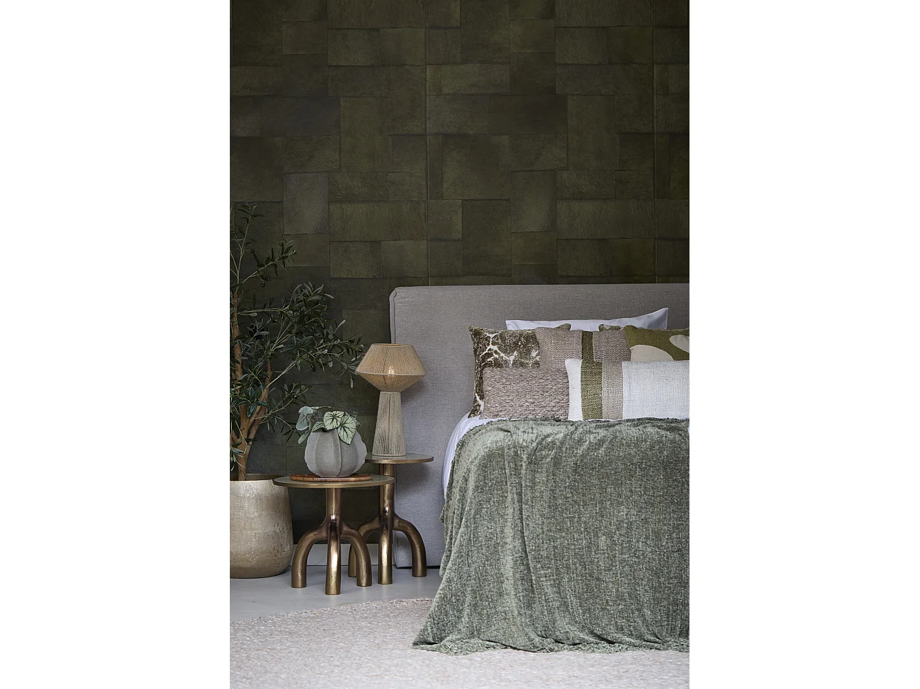 Table d'appoint MELLO - Ø40,5x53cm - Marron