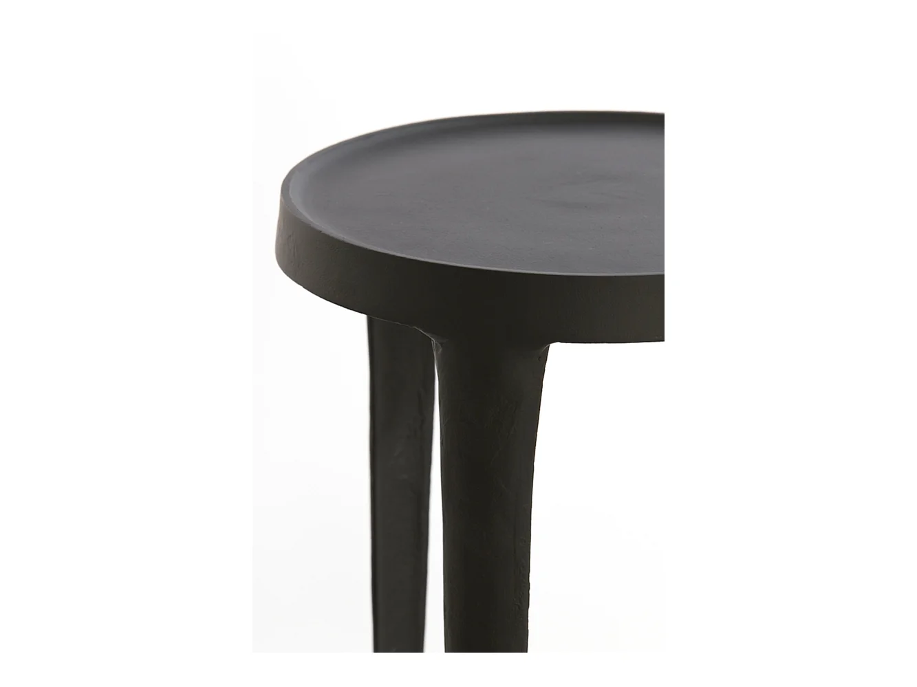 Colonne TOBIAS - Ø35x100cm - Noir - Lot de 2