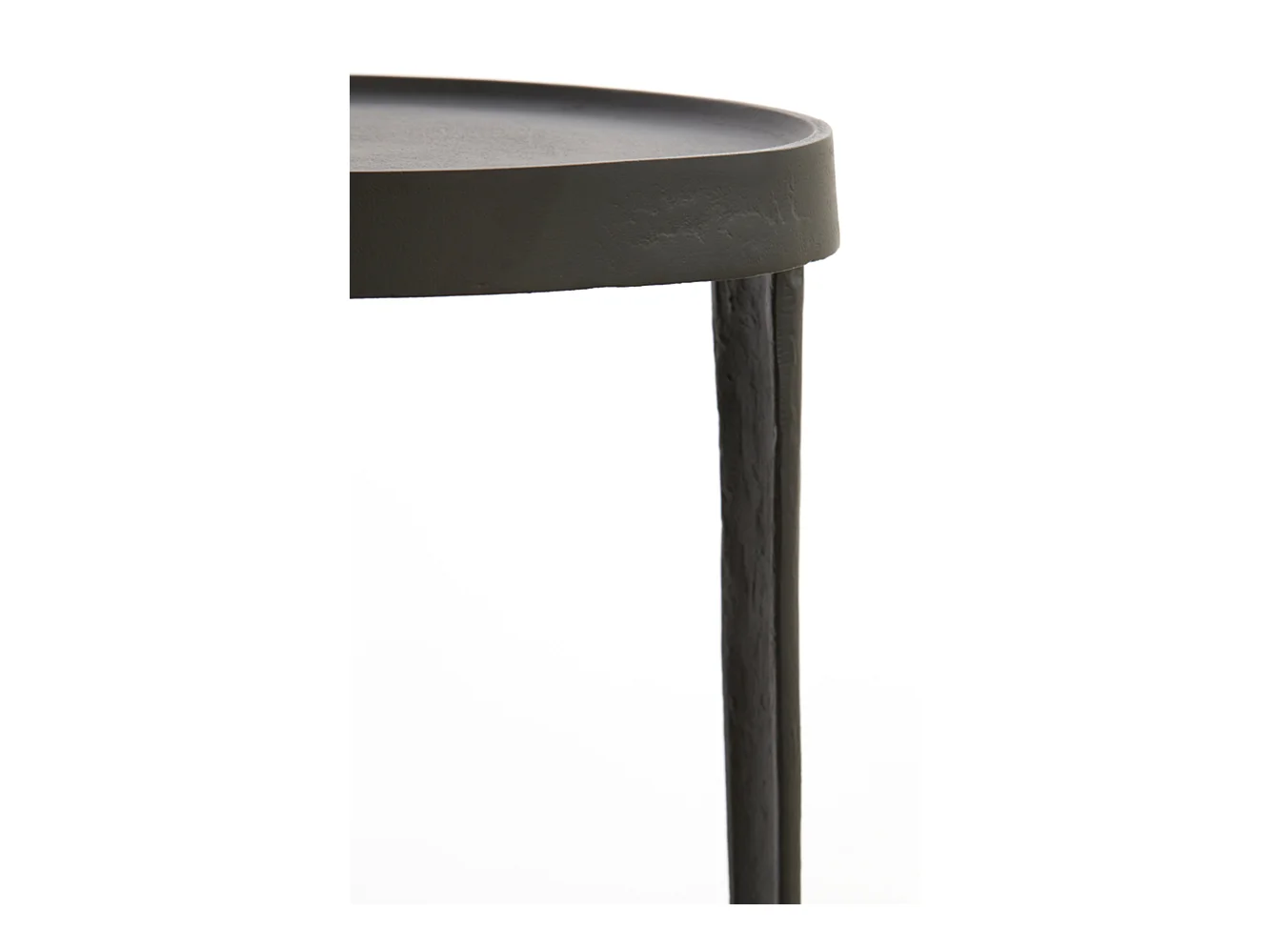 Colonne TOBIAS - Ø35x100cm - Noir - Lot de 2