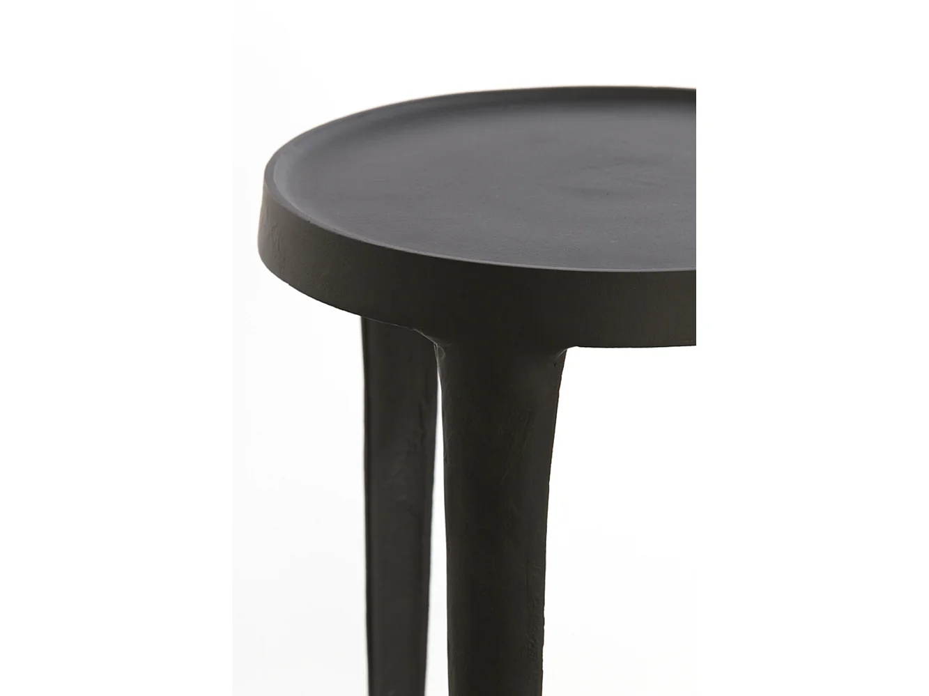 Colonne TOBIAS - Ø35x100cm - Noir - Lot de 2