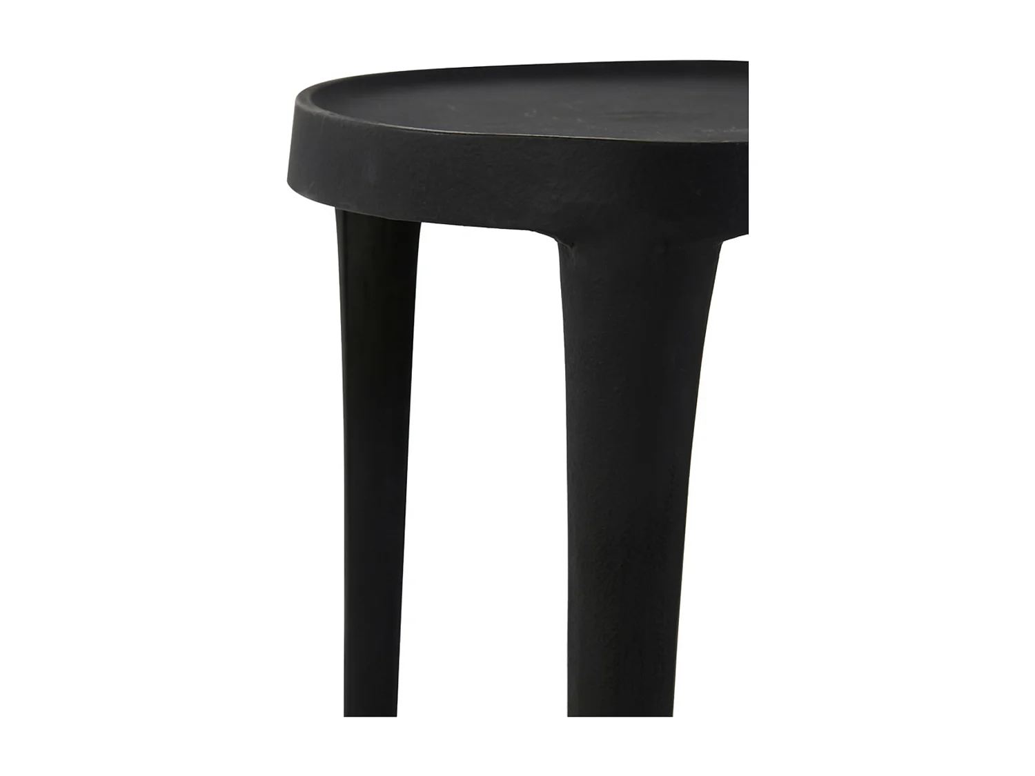 Colonne TOBIAS - Ø35x100cm - Noir - Lot de 2