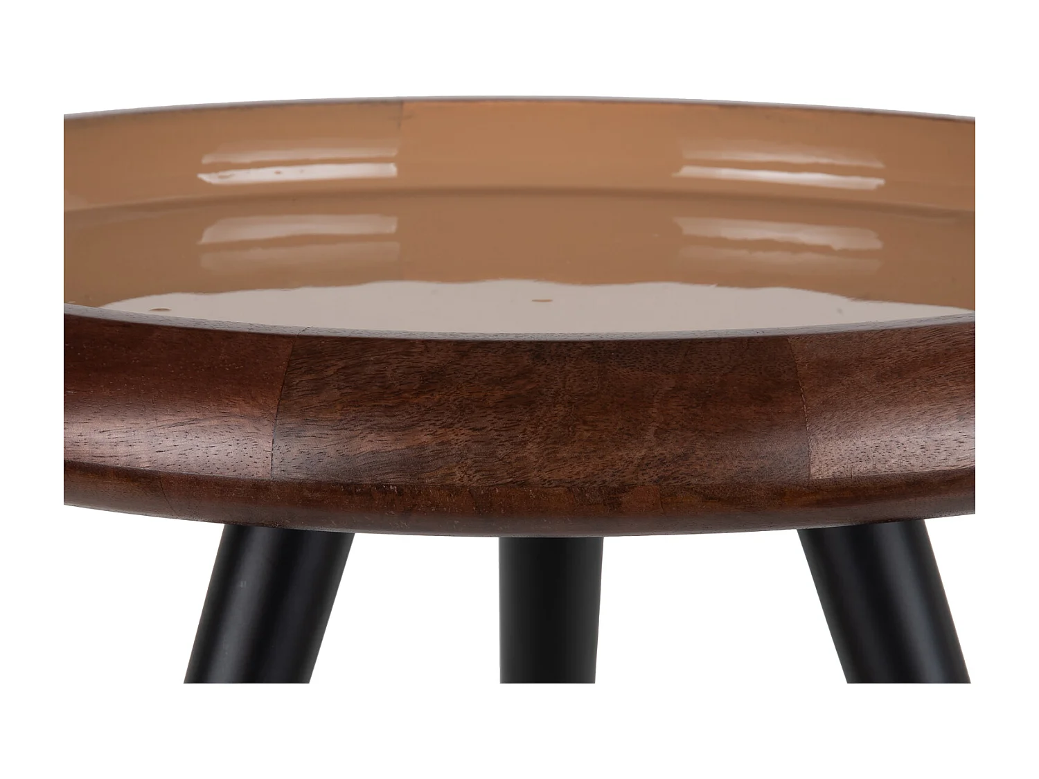 Mesa auxiliar trípode - Marrón suave - Juego de 3