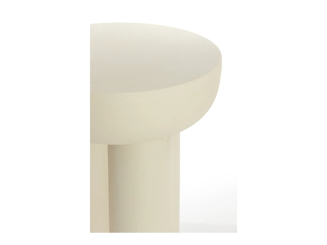Table d'appoint MIKOLA - Ø46x50cm - Blanc