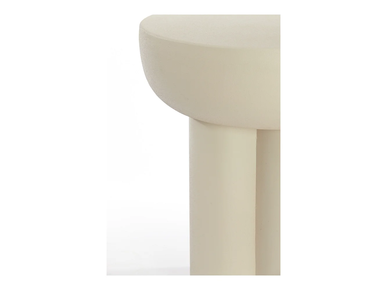 Table d'appoint MIKOLA - Ø46x50cm - Blanc