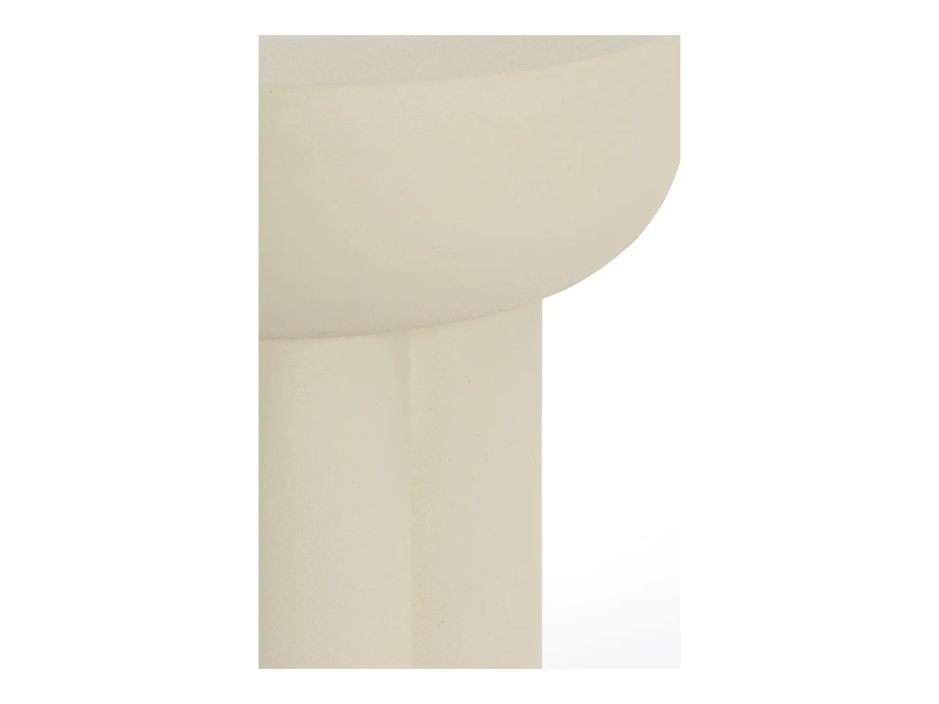 Table d'appoint MIKOLA - Ø46x50cm - Blanc