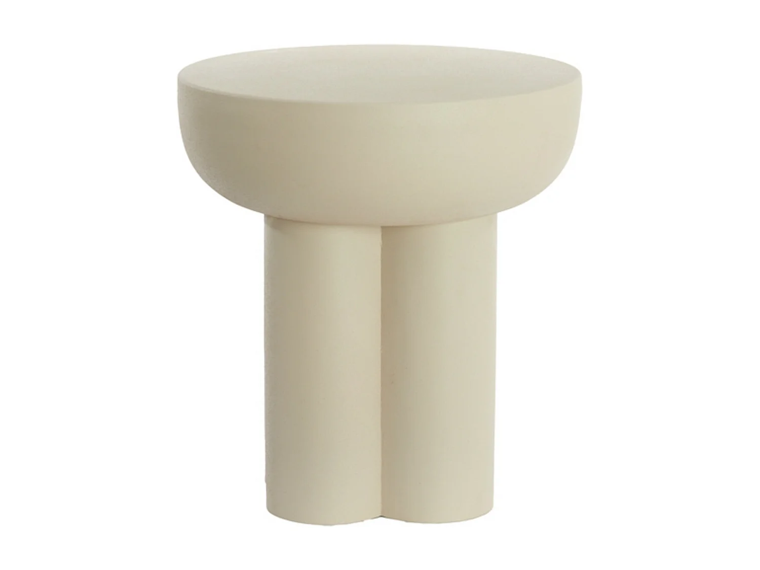 Table d'appoint MIKOLA - Ø46x50cm - Blanc