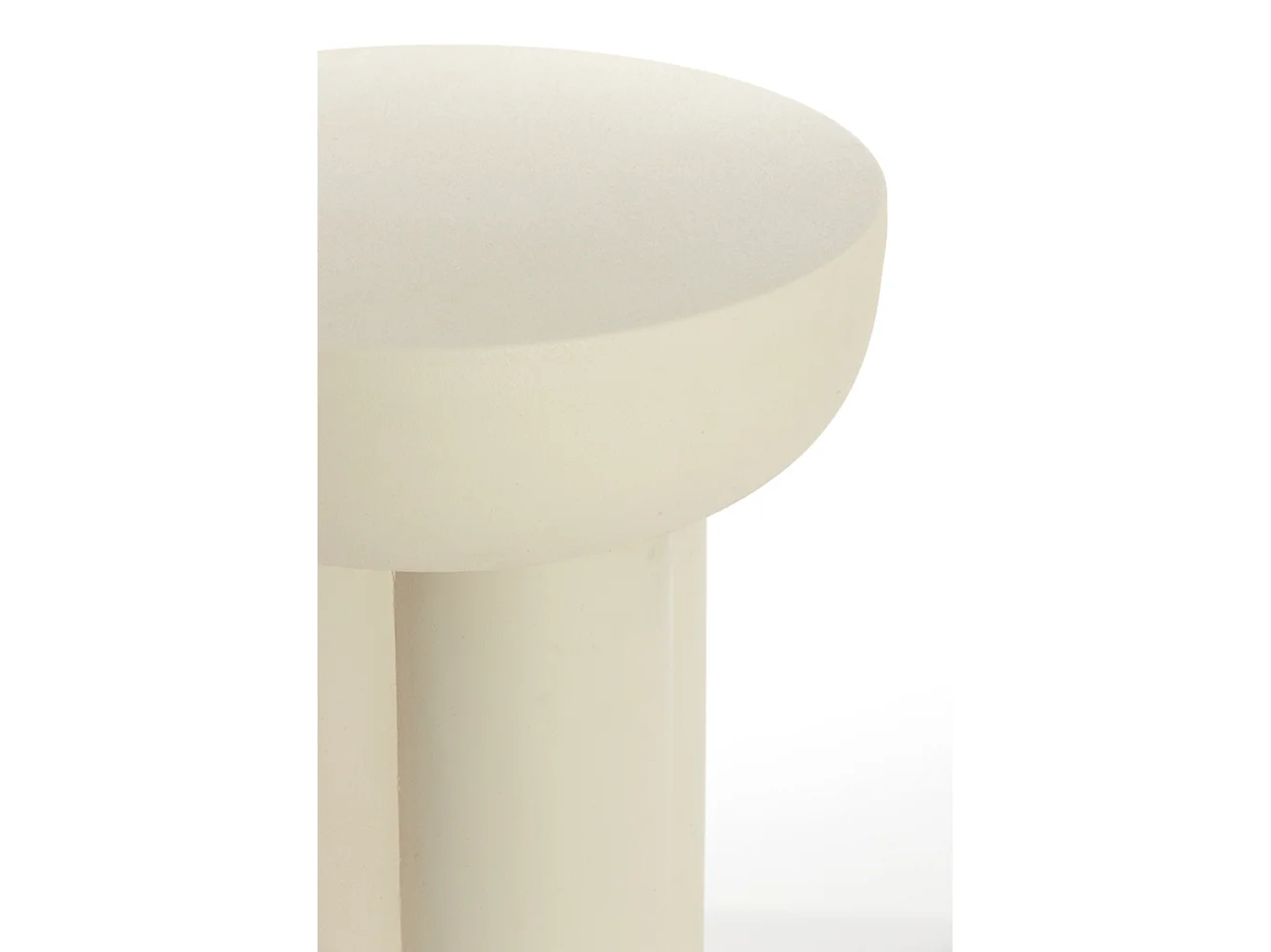 Table d'appoint MIKOLA - Ø46x50cm - Blanc