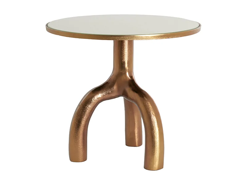 Bijzettafel MELLO - Ø50.5x45.5cm - Bruin