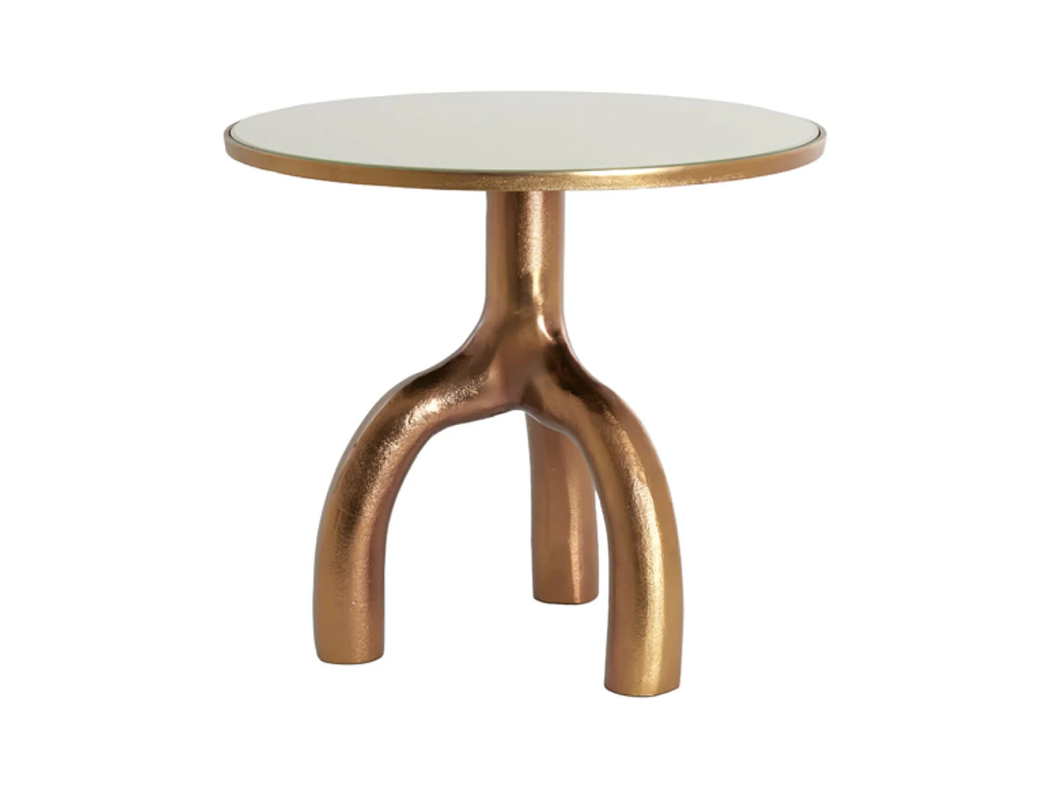 Table d'appoint MELLO - Ø50,5x45,5cm - Marron
