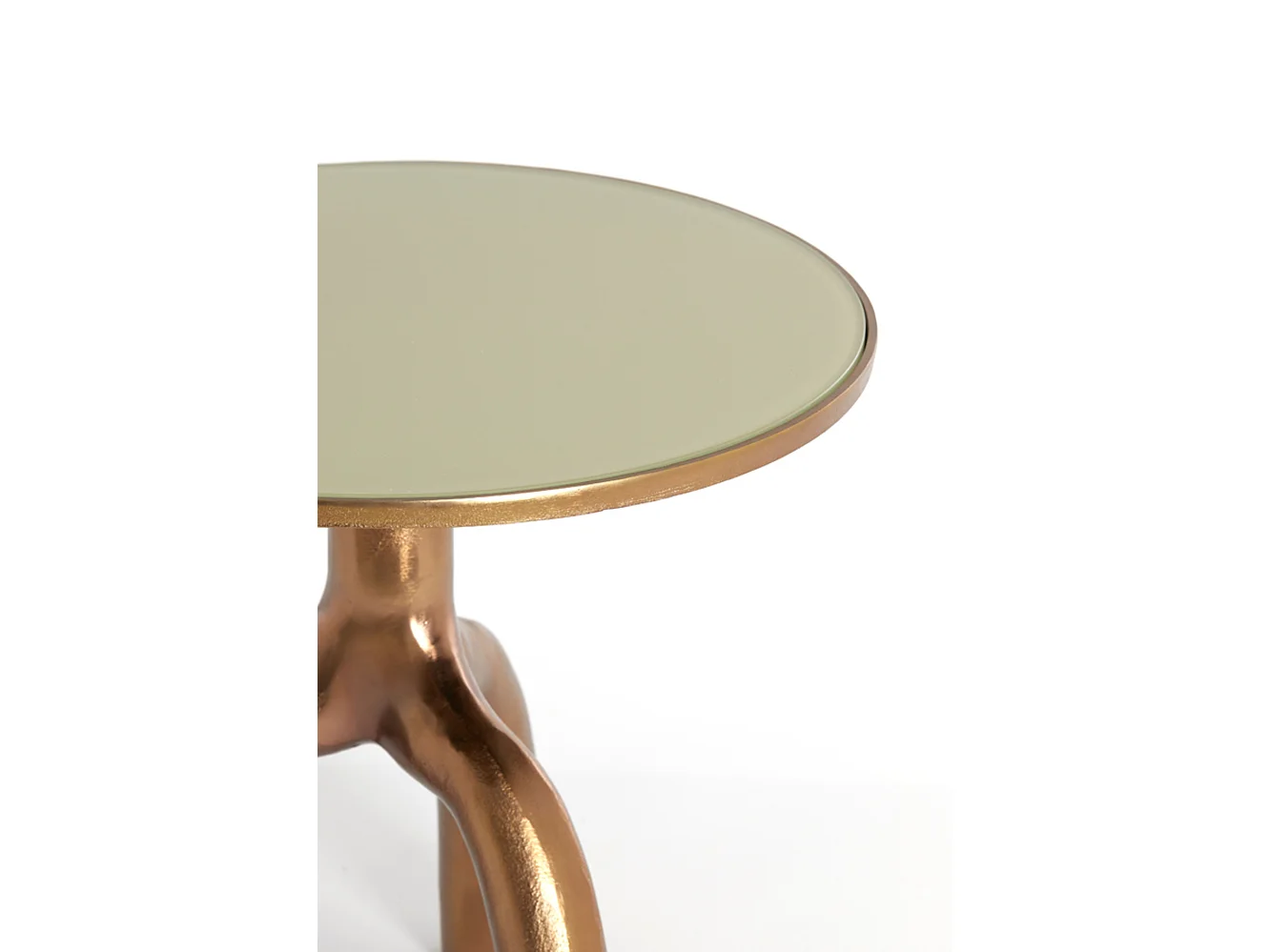 Table d'appoint MELLO - Ø50,5x45,5cm - Marron