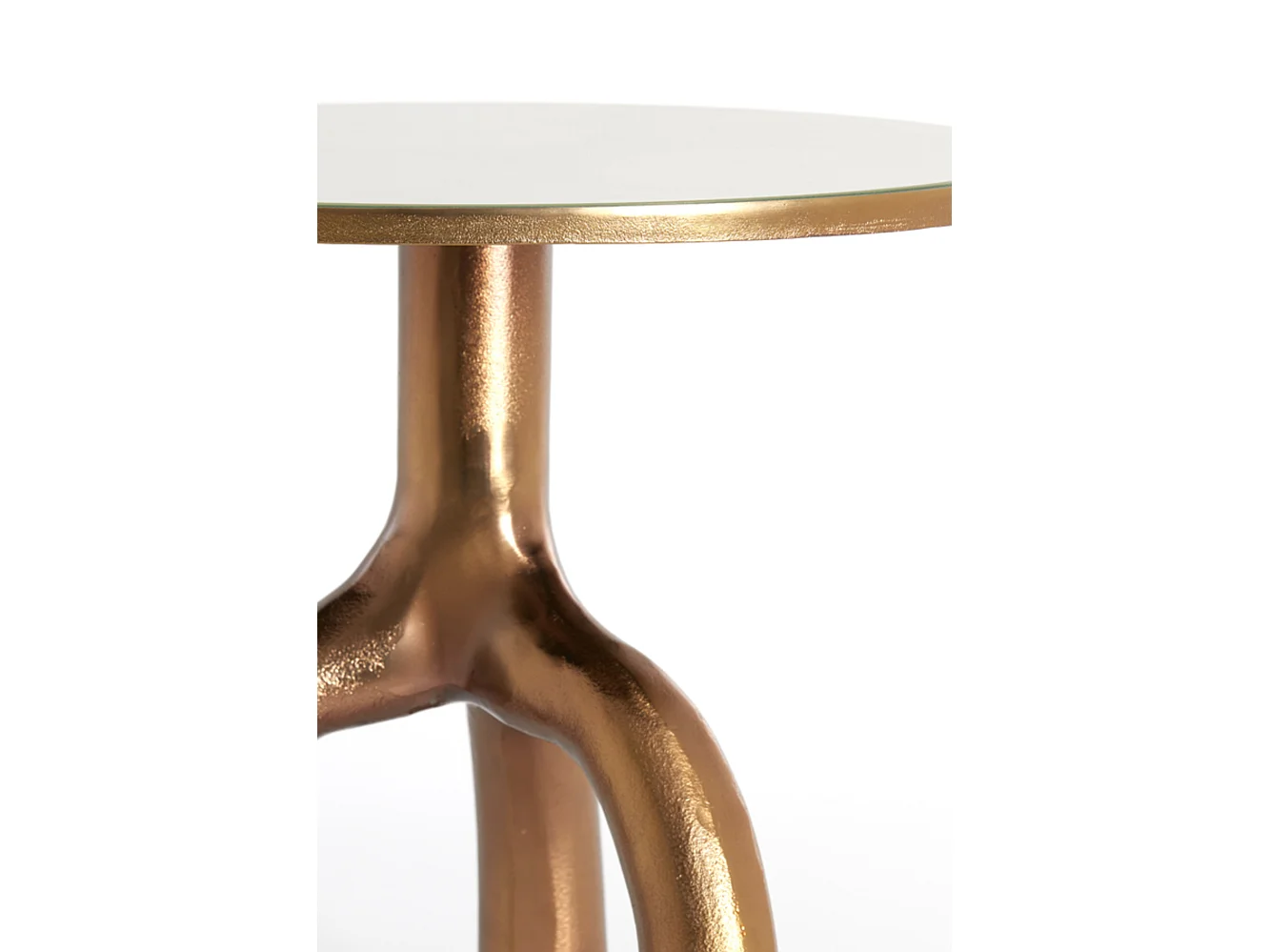 Table d'appoint MELLO - Ø50,5x45,5cm - Marron