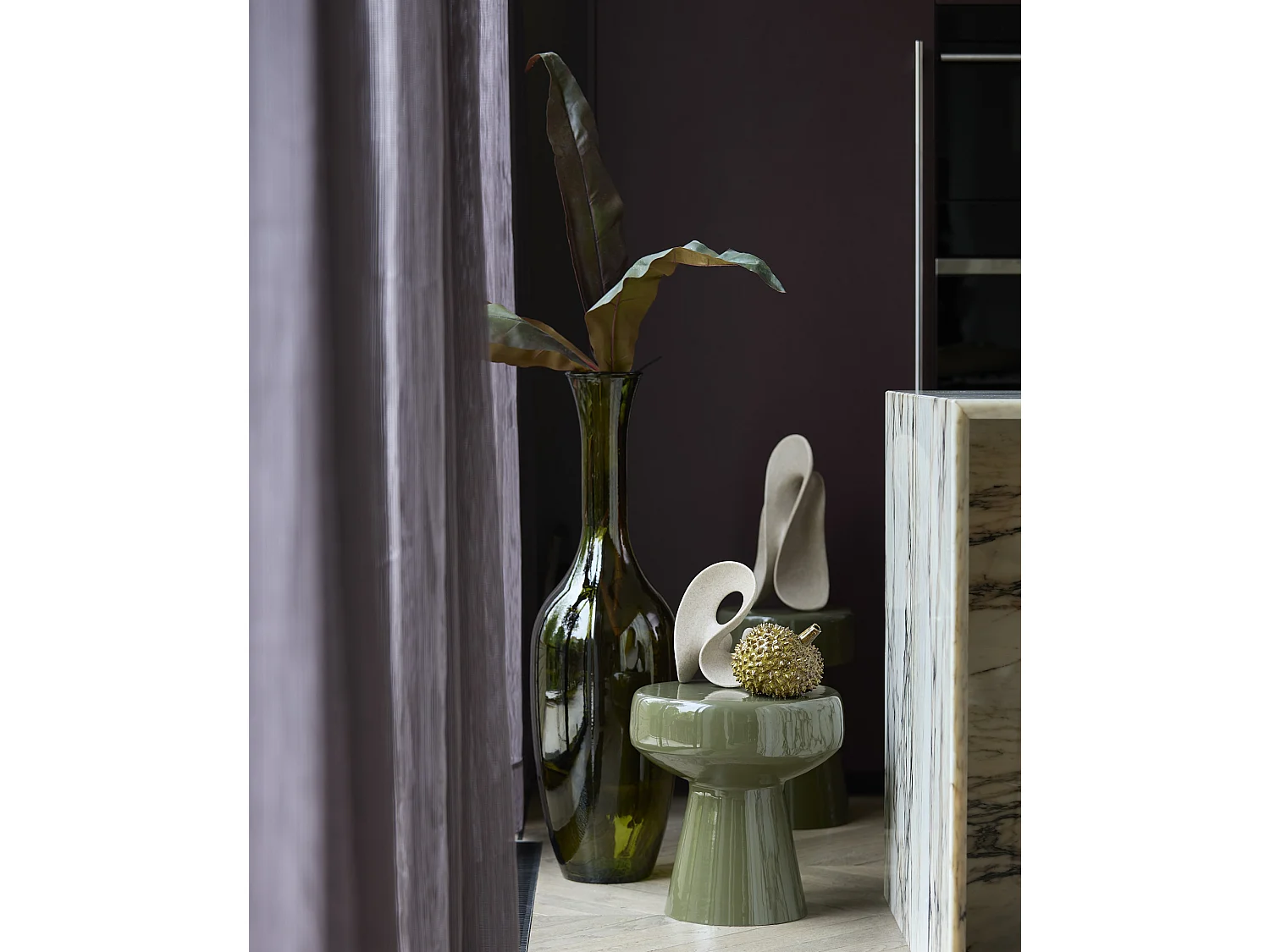 Table d'appoint DAKWA - Ø38x42cm - Vert