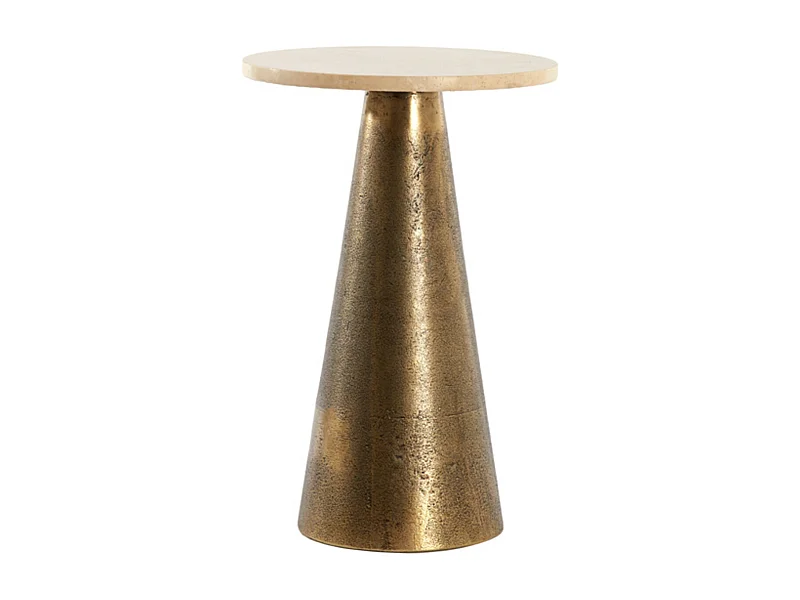 Bijzettafel YNEZ - Ø29x43cm - Bruin