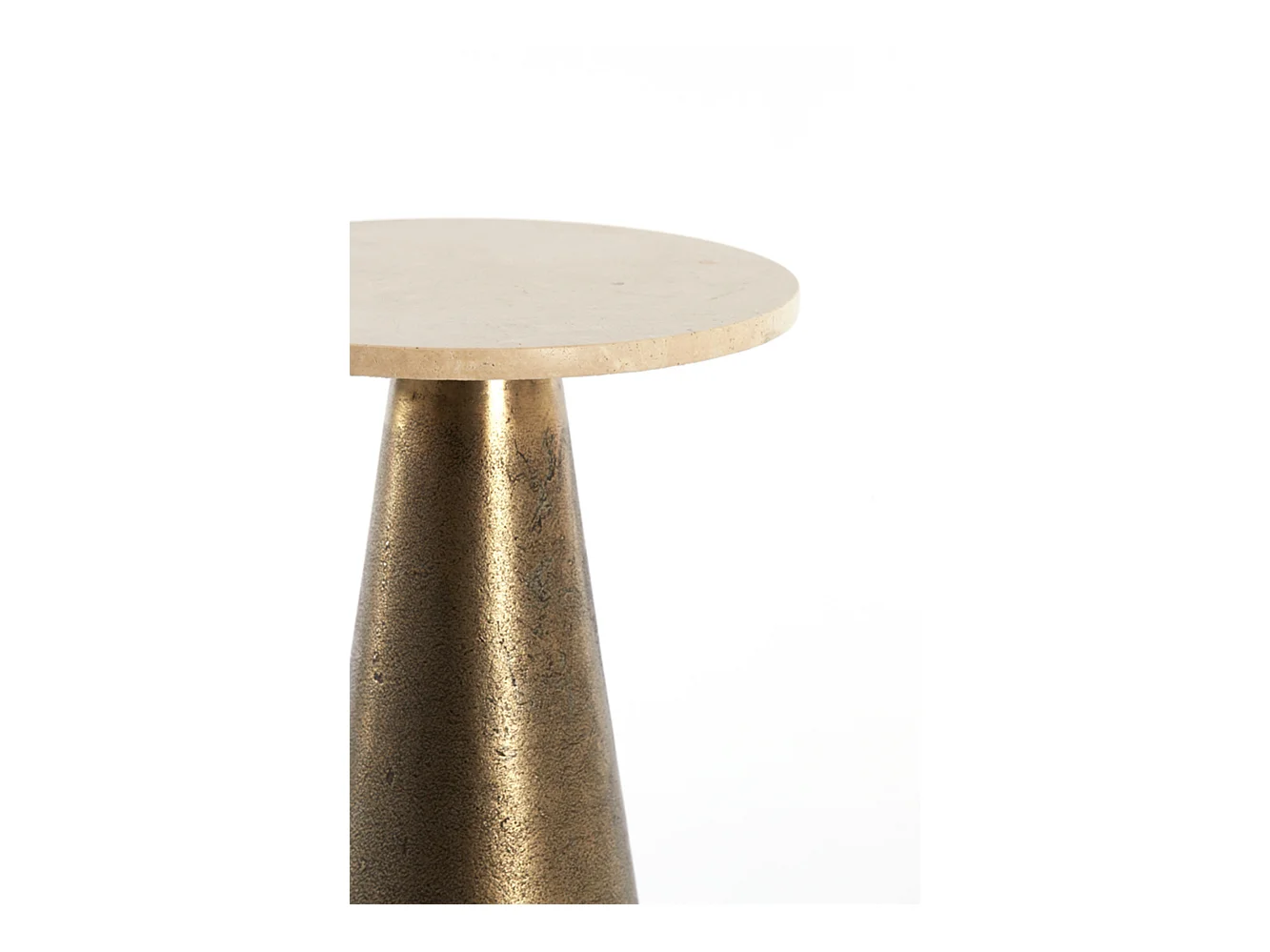 Table d'appoint YNEZ - Ø29x43cm - Marron