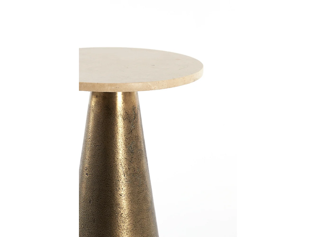 Table d'appoint YNEZ - Ø29x43cm - Marron