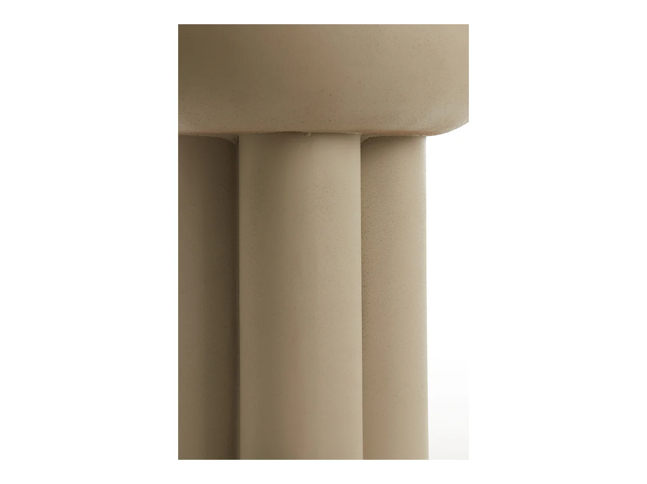 Table d'appoint MIKOLA - Ø46x50cm - Gris