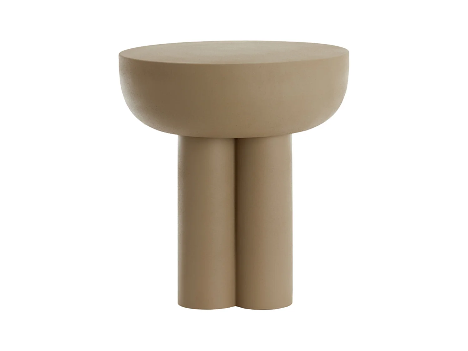 Table d'appoint MIKOLA - Ø46x50cm - Gris