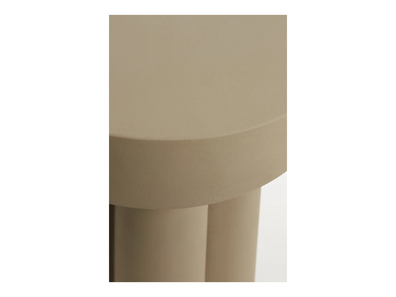 Table d'appoint MIKOLA - Ø46x50cm - Gris