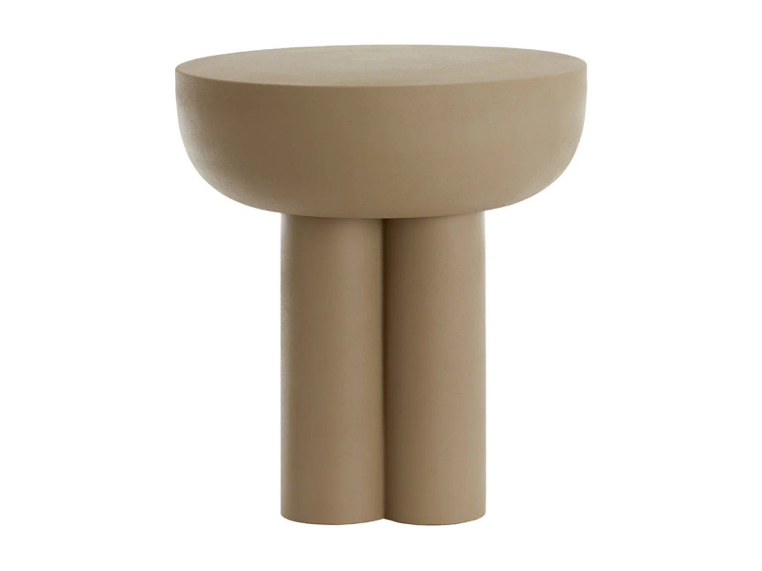 Table d'appoint MIKOLA - Ø46x50cm - Gris