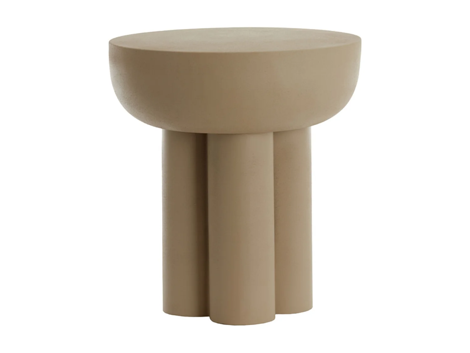 Table d'appoint MIKOLA - Ø46x50cm - Gris