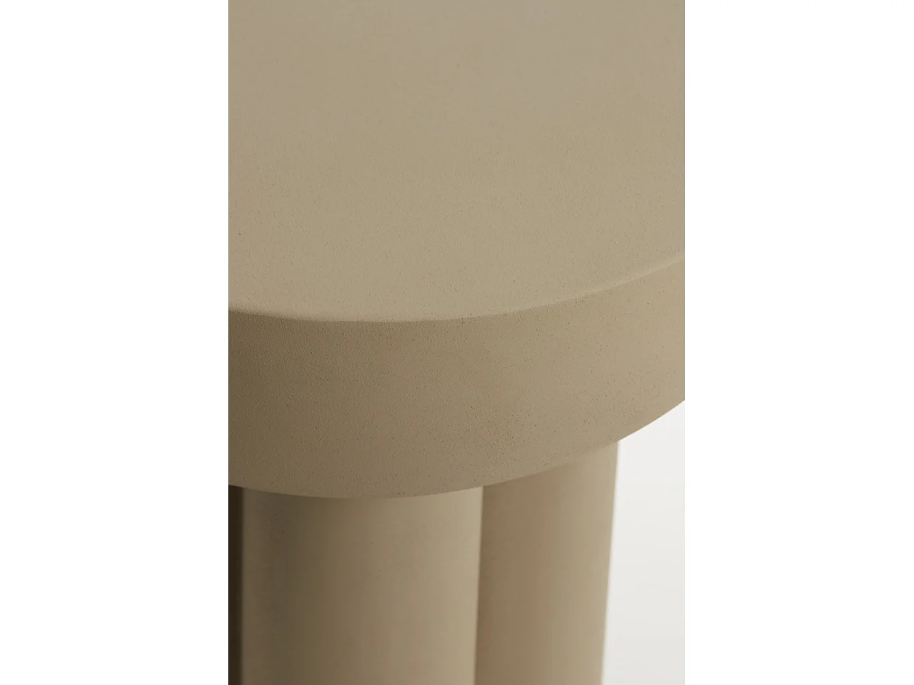 Table d'appoint MIKOLA - Ø46x50cm - Gris