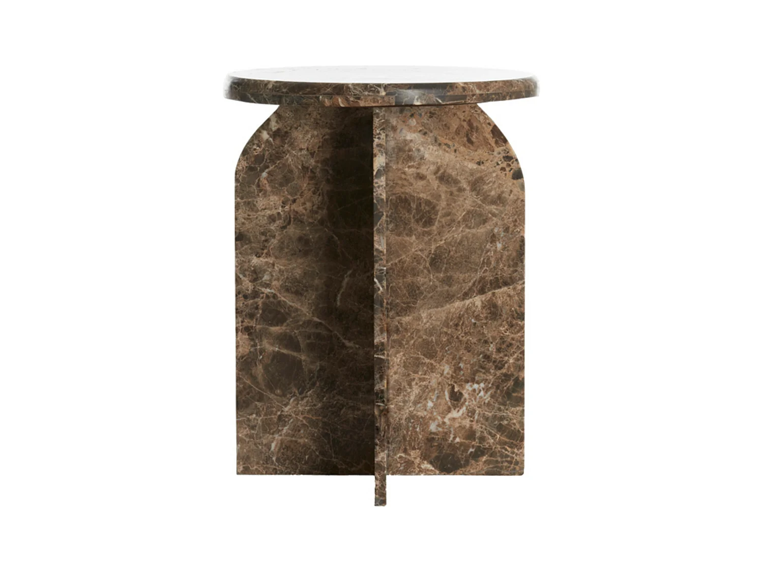 Beistelltisch OTINIA - Ø41x56cm - Braun