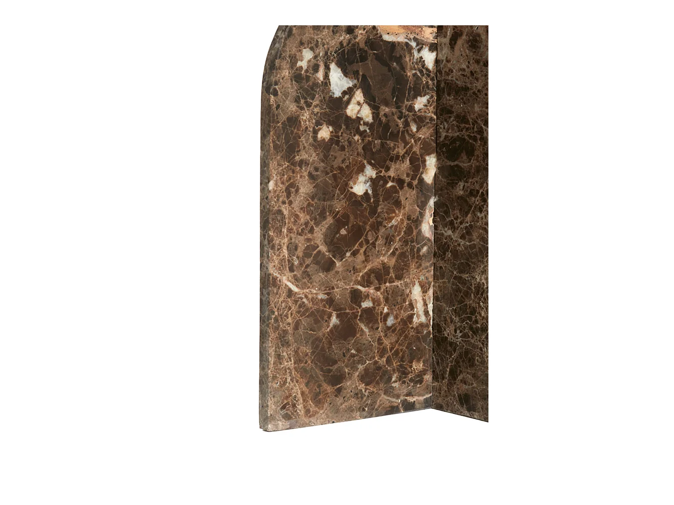 Beistelltisch OTINIA - Ø41x56cm - Braun