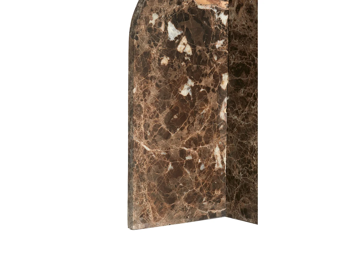 Bijzettafel OTINIA - Ø41x56cm - Bruin