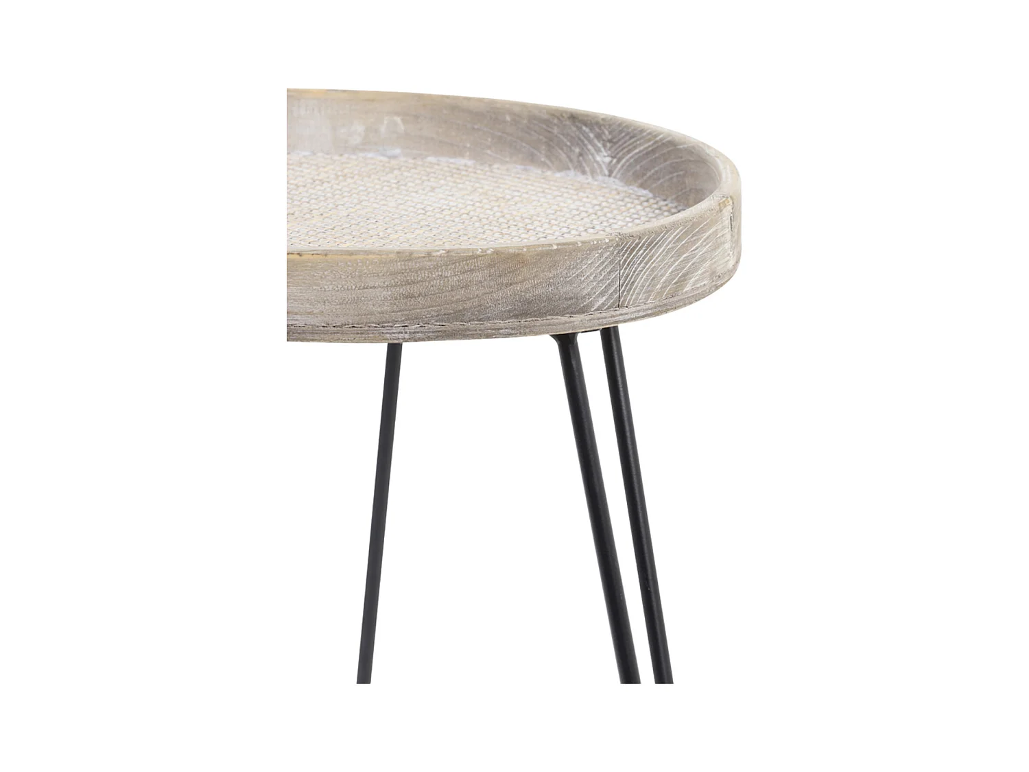 Table d'appoint KENZIE - Ø45x52,5cm - Marron