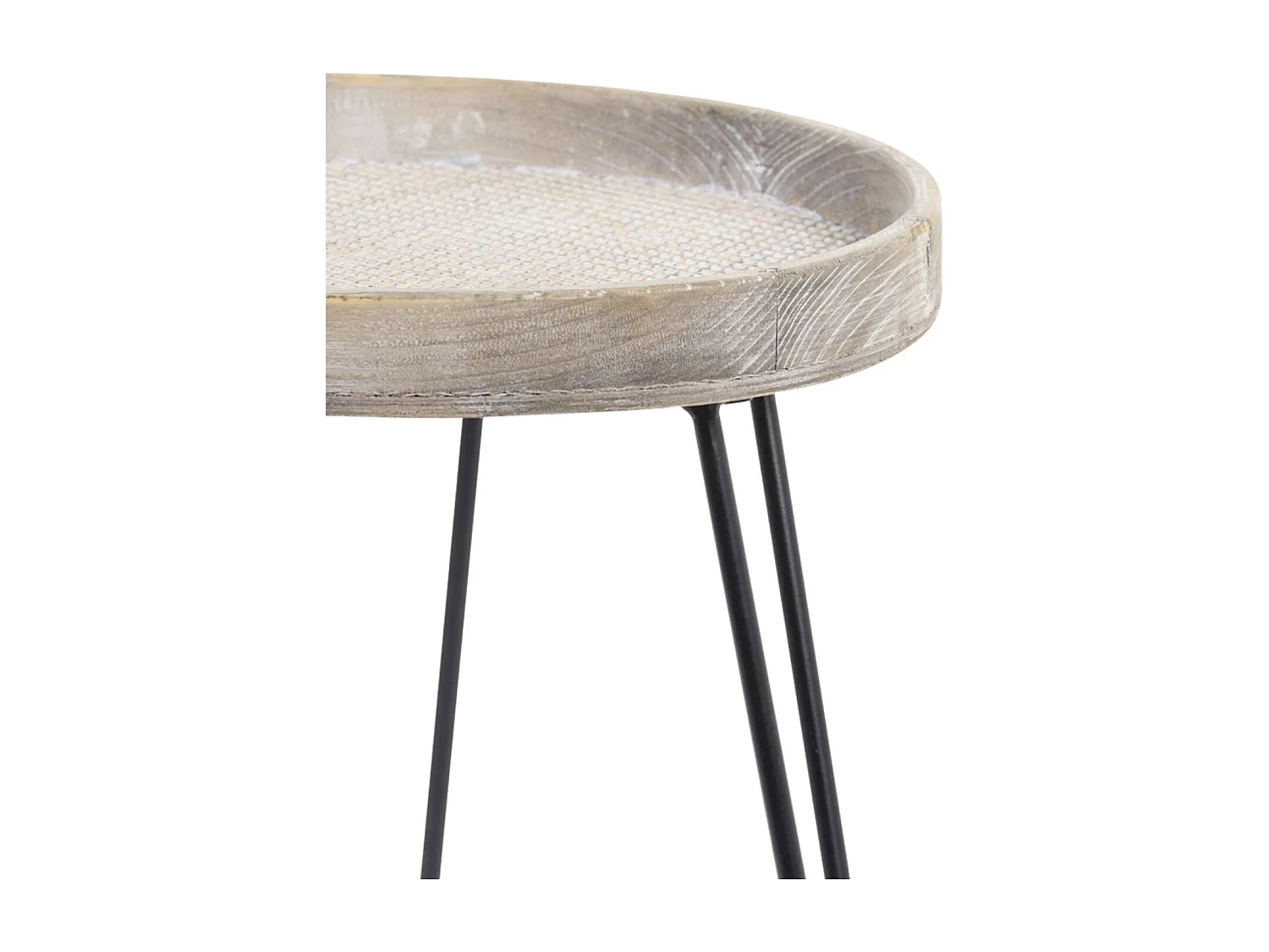 Table d'appoint KENZIE - Ø45x52,5cm - Marron