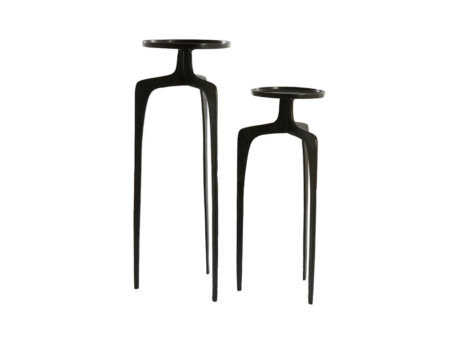 Colonne PANO - Ø35x100cm - Bronze foncé/Noir - Lot de 2