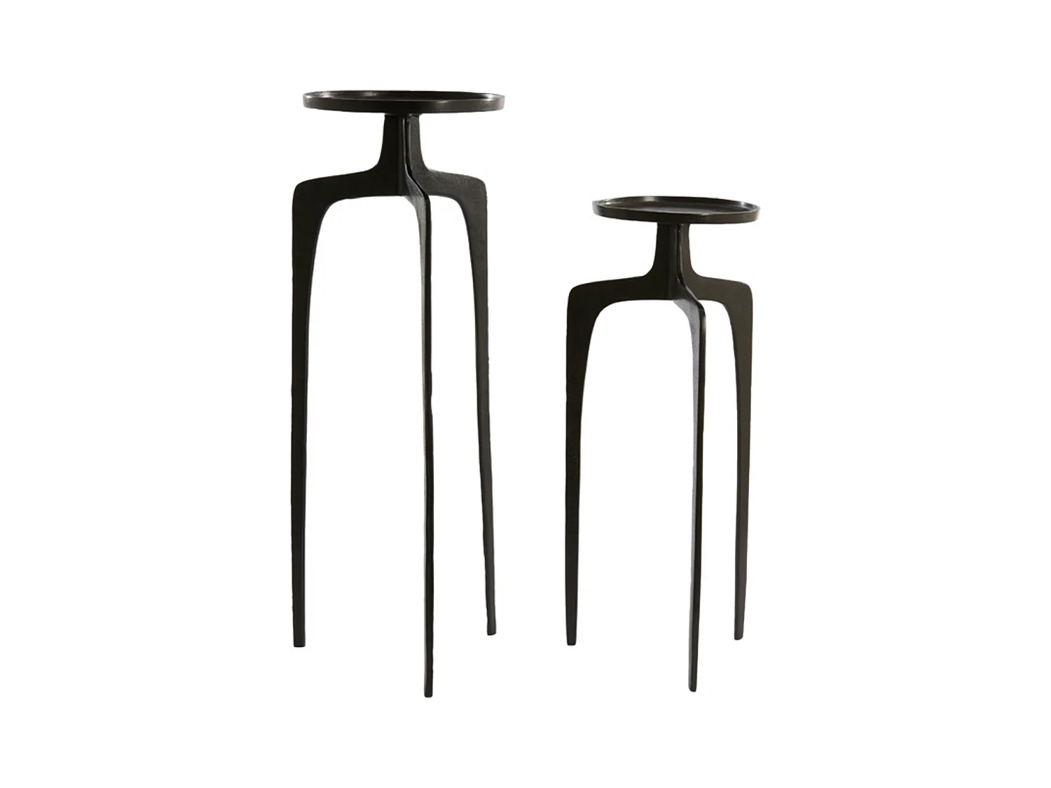 Säule PANO - Ø35x100cm - Dunkelbronze/Schwarz - 2er-Set