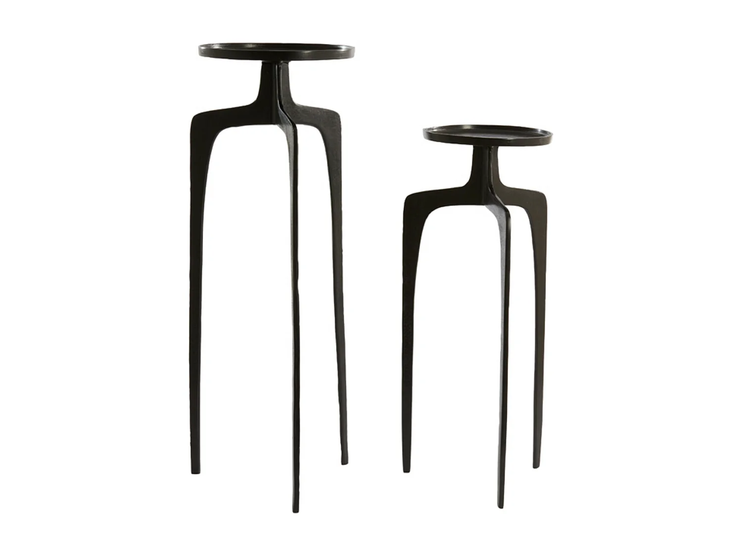 Colonne PANO - Ø35x100cm - Bronze foncé/Noir - Lot de 2