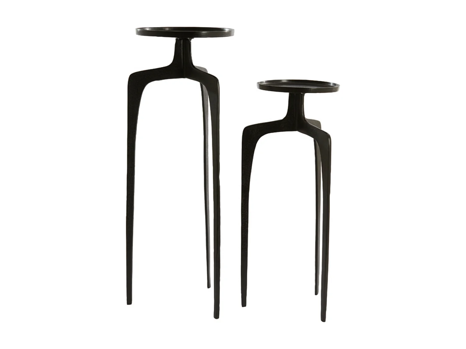 Colonne PANO - Ø35x100cm - Bronze foncé/Noir - Lot de 2