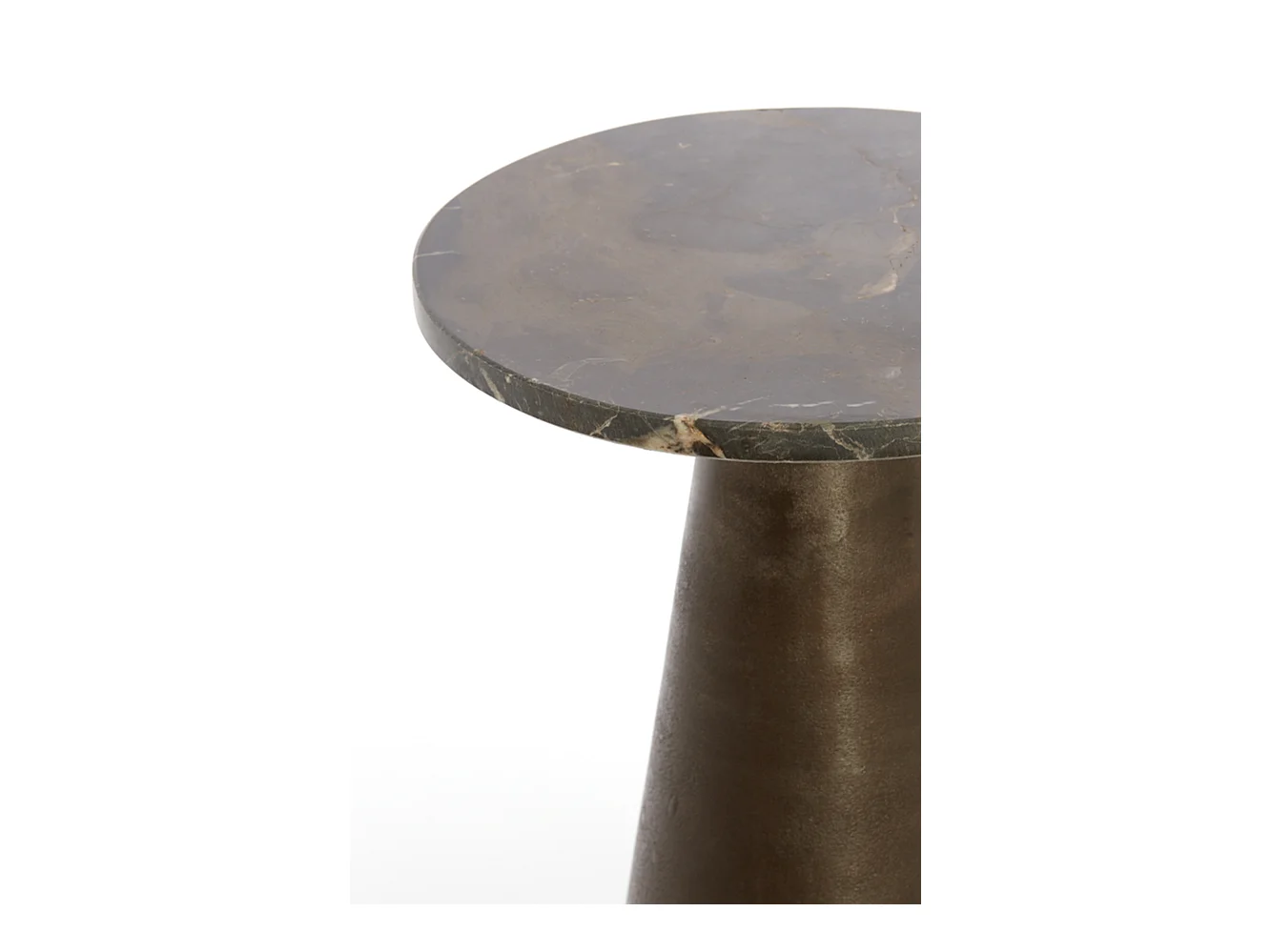 Bijzettafel YNEZ - Ø36x51cm - Bruin