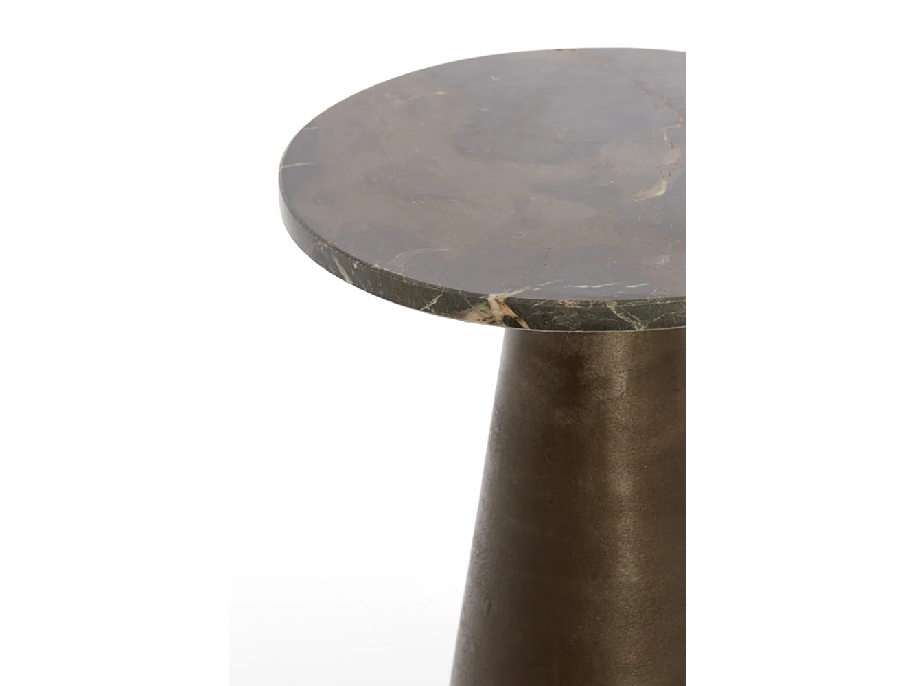 Beistelltisch YNEZ - Ø36x51cm - Braun