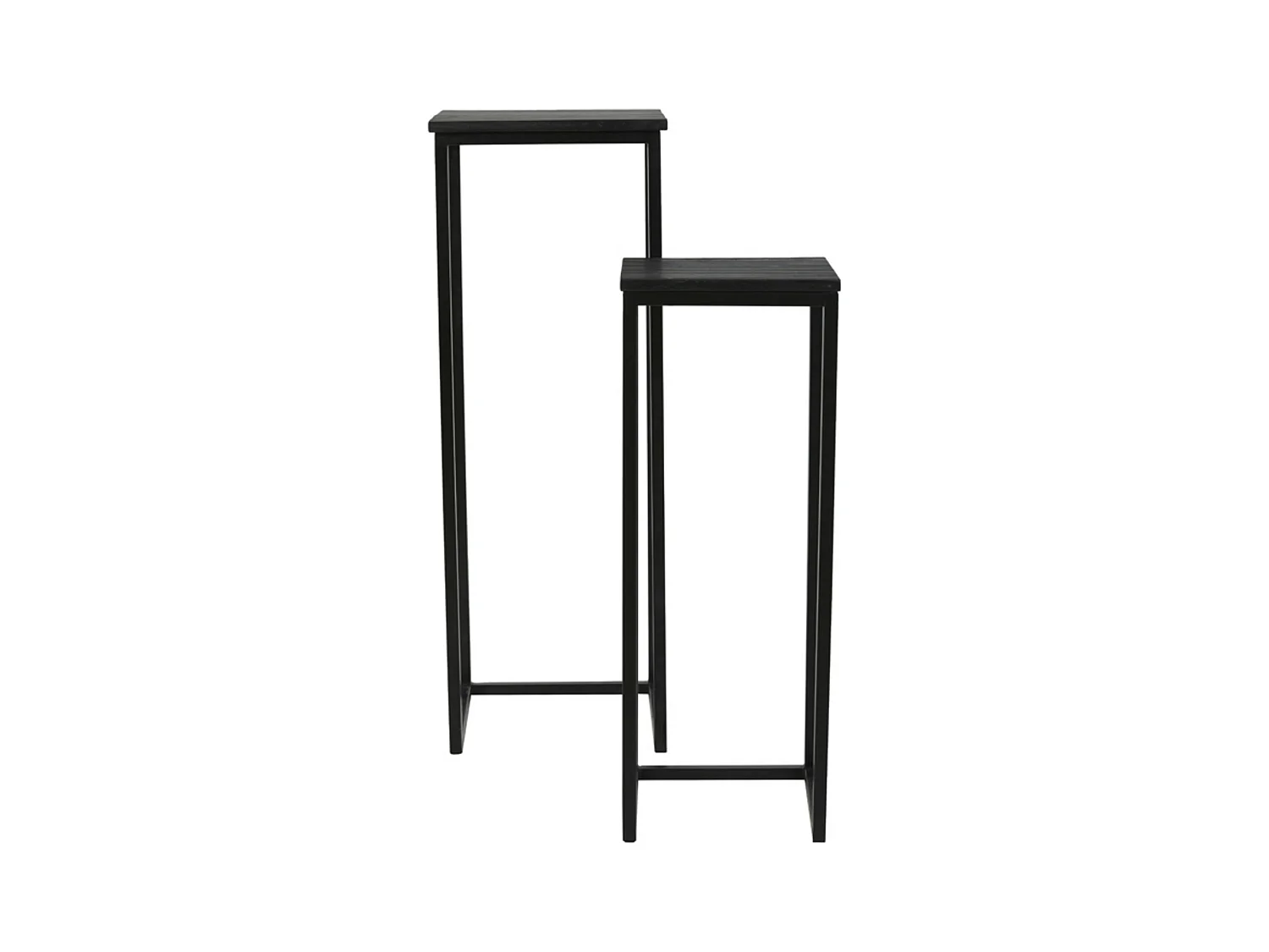 Colonne BRYSON - Ø36x103cm - Noir - Lot de 2