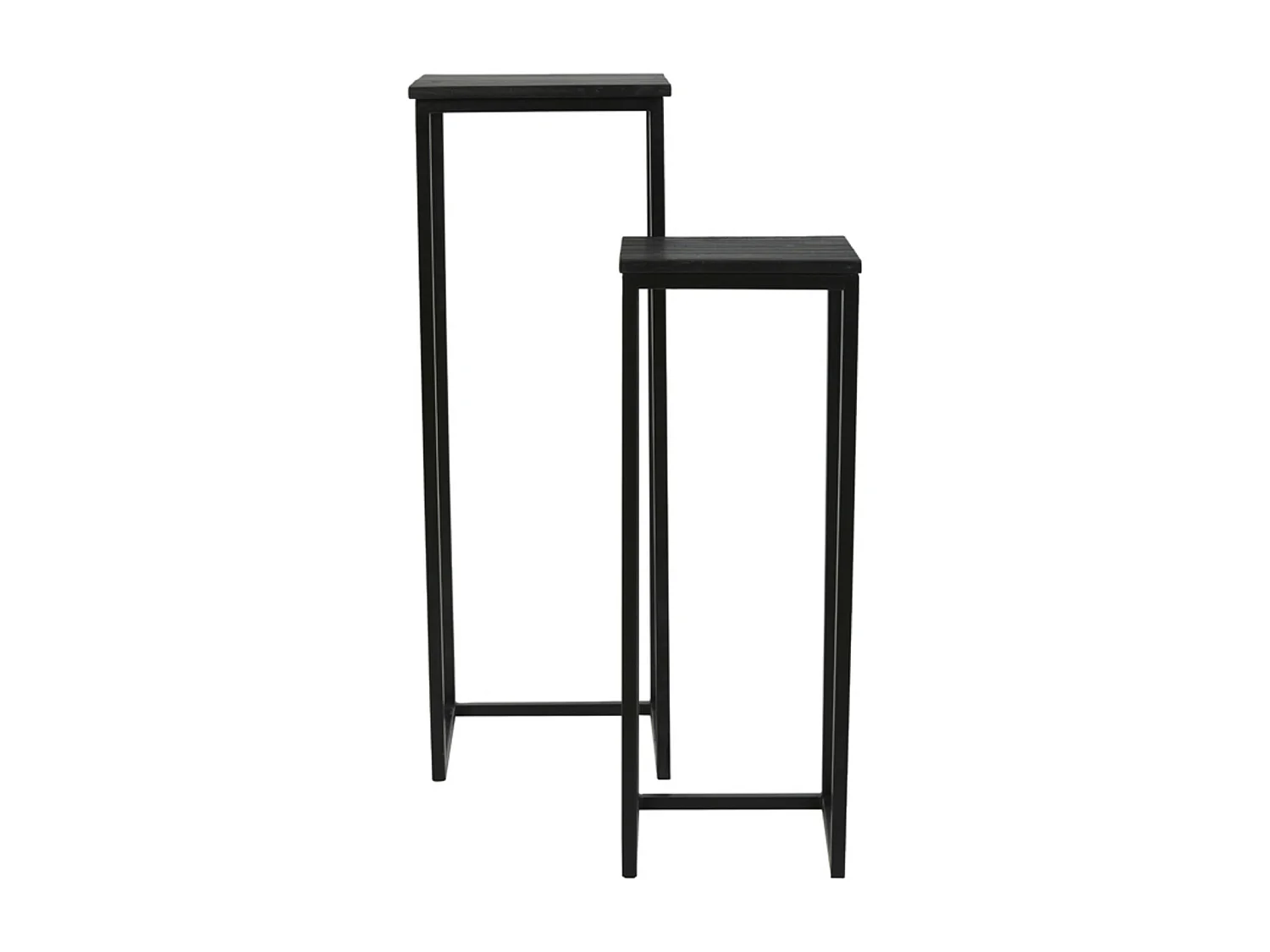Colonne BRYSON - Ø36x103cm - Noir - Lot de 2